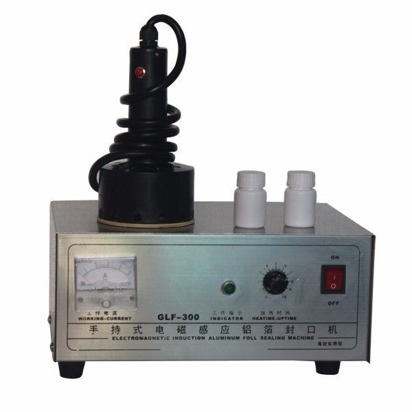Máy niêm phong tấm nhôm loại GLF-300 mới, niêm phong sợi vít nhựa, niêm phong nắp chai tròn di động