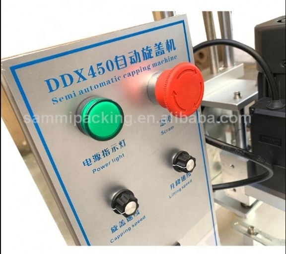 Máy niêm phong chai mỹ phẩm bán tự động, Máy niêm phong nắp bằng tay cho nắp nhựa