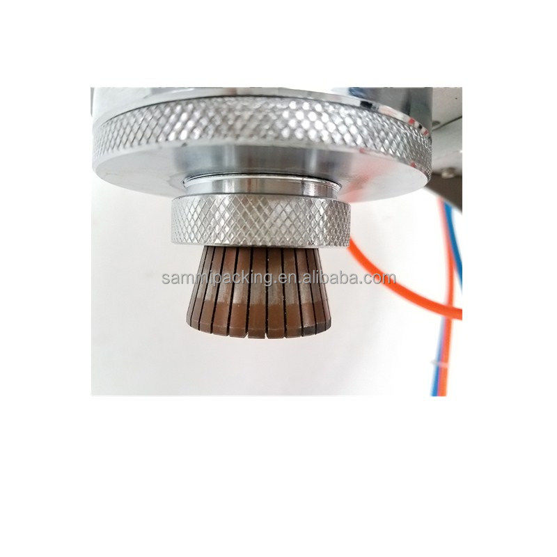 Máy đóng nắp nước hoa bằng khí nén thủ công giá rẻ bằng thép không gỉ