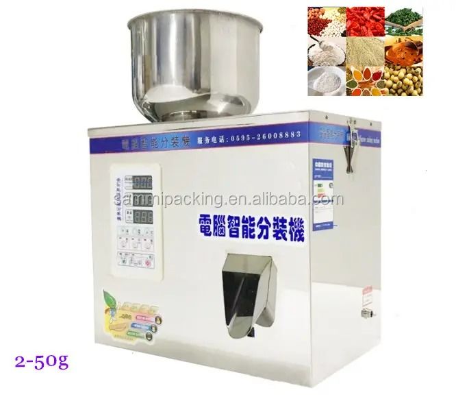 Máy chiết rót hạt cà phê bột hoa 2-50G, túi trà, hạt giống, hạt nhỏ
