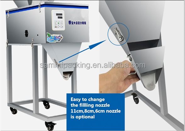 50-999g Capacity Large Quantitative Sub Loading Machine Thực phẩm ngũ cốc gạo trà đóng gói giặt bột cân đầy máy