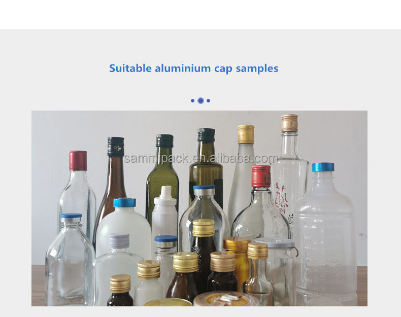 Máy đóng nắp Ropp bán tự động dễ vận hành, Máy đóng nắp vặn cho chai thủy tinh, chai rượu whisky