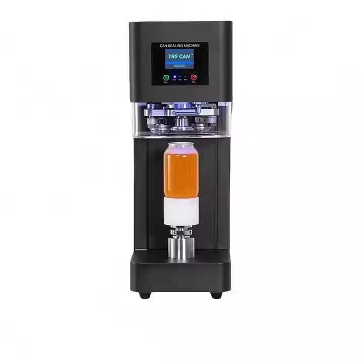 Máy niêm phong lon tự động bán nóng 2025 cho PET / Aluminium Can-Soda, bia, nước trái cây, Bubble Tea Sealer với công nghệ không xoay 3S