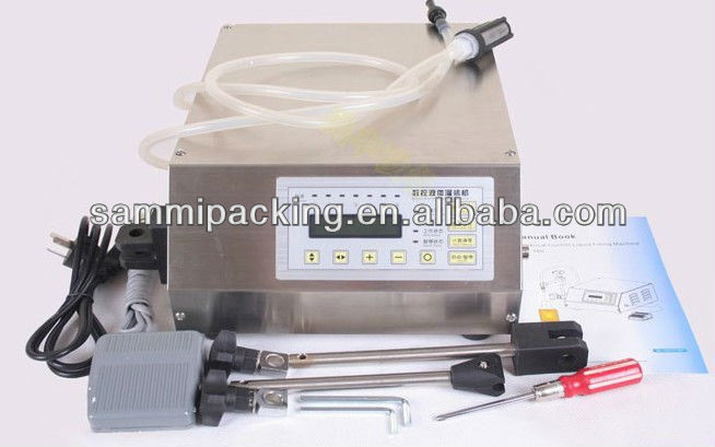GFK-160 Semi-Automatic Electric Single Head Manual Cup Filler Máy đổ nước / dầu đồ uống chân không tự động nhỏ gỗ