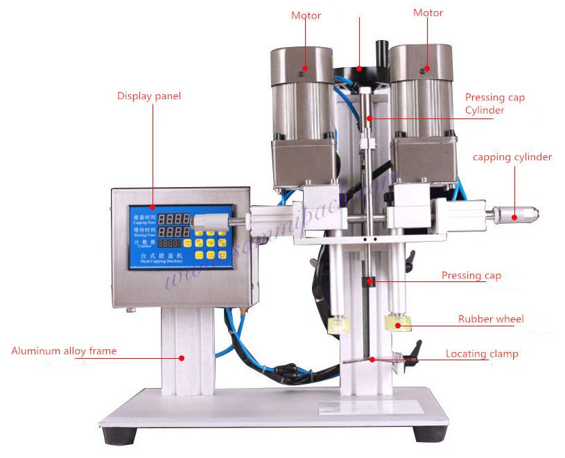 Máy đóng nắp chai nhựa công nghiệp bền bỉ, máy vặn nắp lọ thuốc thảo dược, thiết bị đóng nắp