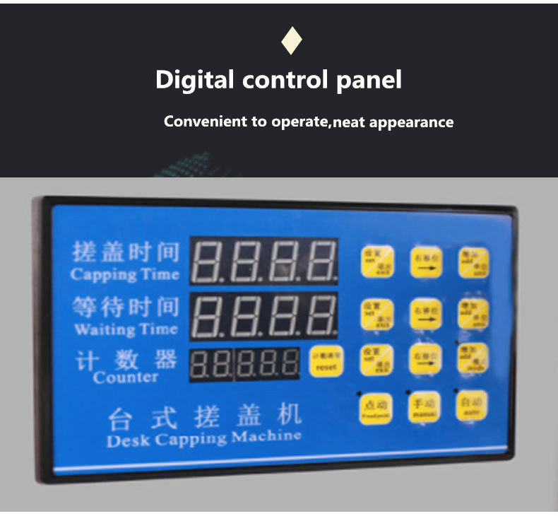 Máy đóng nắp chai nhựa công nghiệp bền bỉ, máy vặn nắp lọ thuốc thảo dược, thiết bị đóng nắp