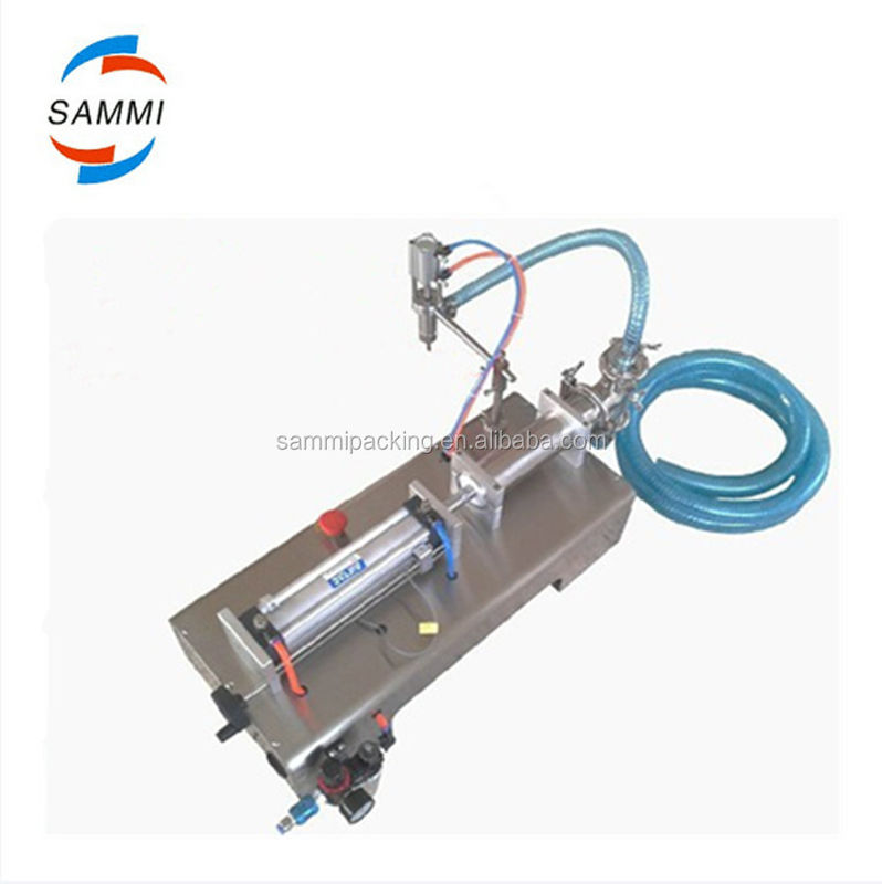 Máy chiết rót chất lỏng piston đầu đơn hiệu quả cao, Máy chiết rót nước, dầu, nước ép, đồ uống 100-1000ml cho chai/lon