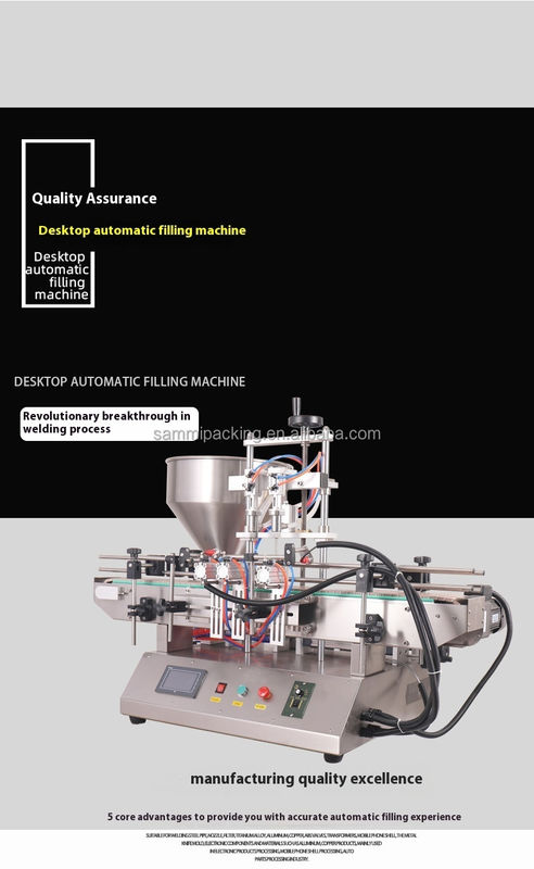 Máy nạp kem mỹ phẩm tự động tốc độ cao Máy nạp nước sốt cà chua Máy nạp bơ đậu phộng với máy vận chuyển