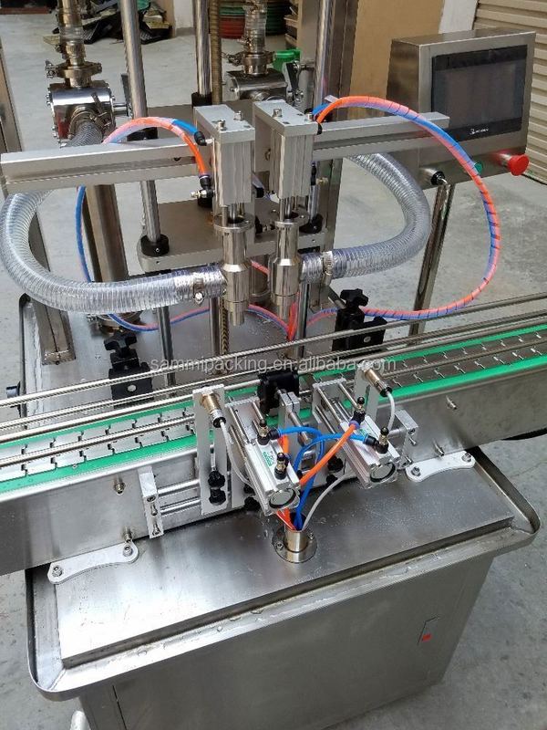 Máy chiết rót chất lỏng inline 4 vòi mới Máy chiết rót chai tự động cho đồ uống Nước ép cho ứng dụng thực phẩm Đóng gói bằng gỗ