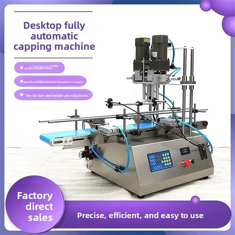 2025 Sản phẩm bán nóng Máy bấm bít tự động bằng nhựa thủy tinh Bottle Screw Capping Machine Factory Price