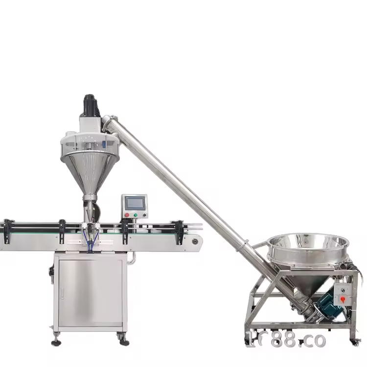 Máy chiết rót trục vít một đầu tự động hoàn toàn cho mỹ phẩm, gia vị, bột đậu nành, bột tảo cát, bột hổ phách, bột matcha, bột sữa