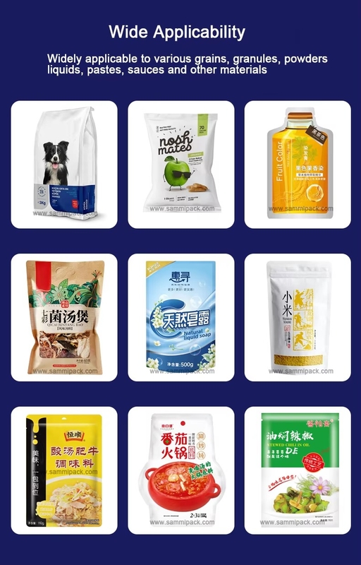 Thiết kế mới hoàn toàn tự động đứng lên túi túi Granule lấp đầy và niêm phong Máy đóng gói bột Granule bao bì túi dọc