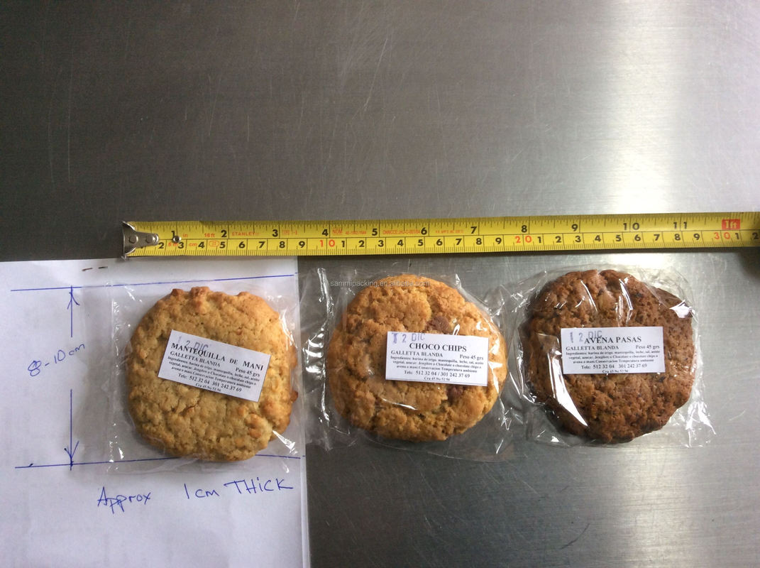 Máy đóng gói gối tự động dễ vận hành, sử dụng rộng rãi cho bánh mì, trái cây, rau củ, dụng cụ, máy đóng gói dạng dòng, bánh burger, bánh quy, bánh bích quy