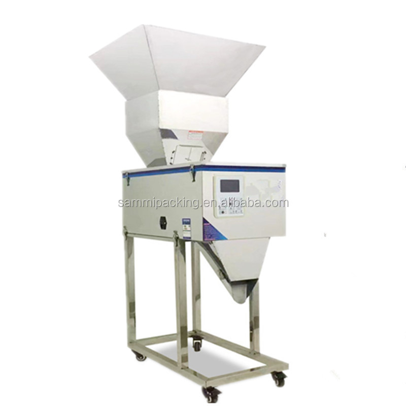 100-5000g Vibration Coffee Bean Tea Bag Sachet Powder Bag Semi Automatic packing Máy nạp cân