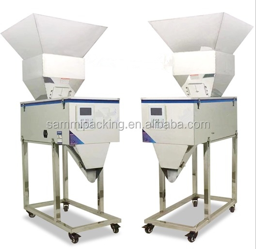100-5000g Vibration Coffee Bean Tea Bag Sachet Powder Bag Semi Automatic packing Máy nạp cân