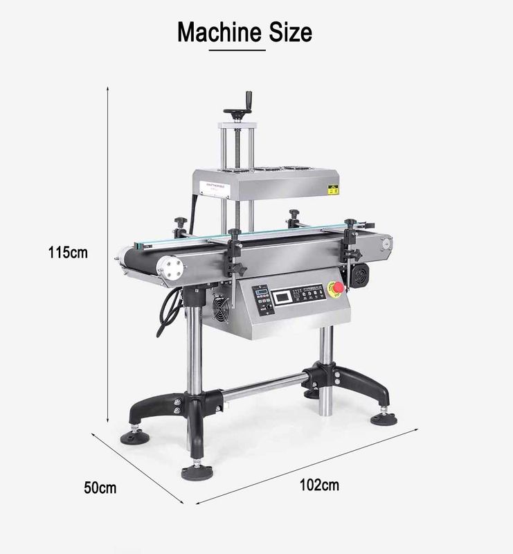Máy niêm phong nhiệt cảm ứng điện từ cho lon đồ uống thùng giấy thủy tinh bao bì