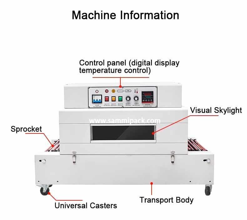 Máy co màng nhiệt tự động PVC/POF/PE bán chạy, máy đóng gói co ngót cho nhà máy chai nước giải khát giá tốt