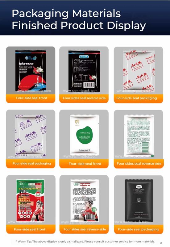 Máy đóng gói nước sốt ketchup túi nhỏ 4 bên niêm phong túi nhà sản xuất Giá tốt cho thực phẩm ứng dụng túi đóng gói