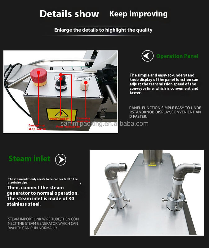 Đường hầm thu nhỏ hơi nước nóng giá rẻ, PVC Label Đường hầm thu nhỏ nhiệt, Máy hầm thu nhỏ hơi nước