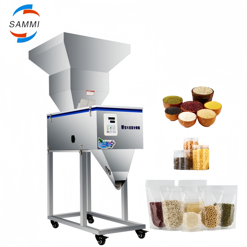 Máy chiết rót bột gia vị khô 2500g chất lượng cao, phân phối hạt cho đồ uống nước, ngũ cốc, hạt, muối