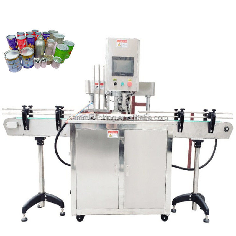 Professional Factory Custom Made New Condition Automatic Can Seamer Closing Machine for Tuna Paste Tin Pet Aluminum Motor Metal Máy đóng hộp tự động cho cá ngừ