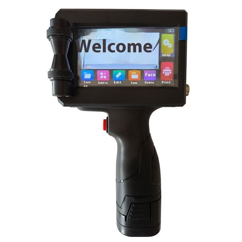 Máy in phun cầm tay 1 inch 25.4MM cho máy in mã ngày tháng lô hàng thùng carton gỗ túi dệt