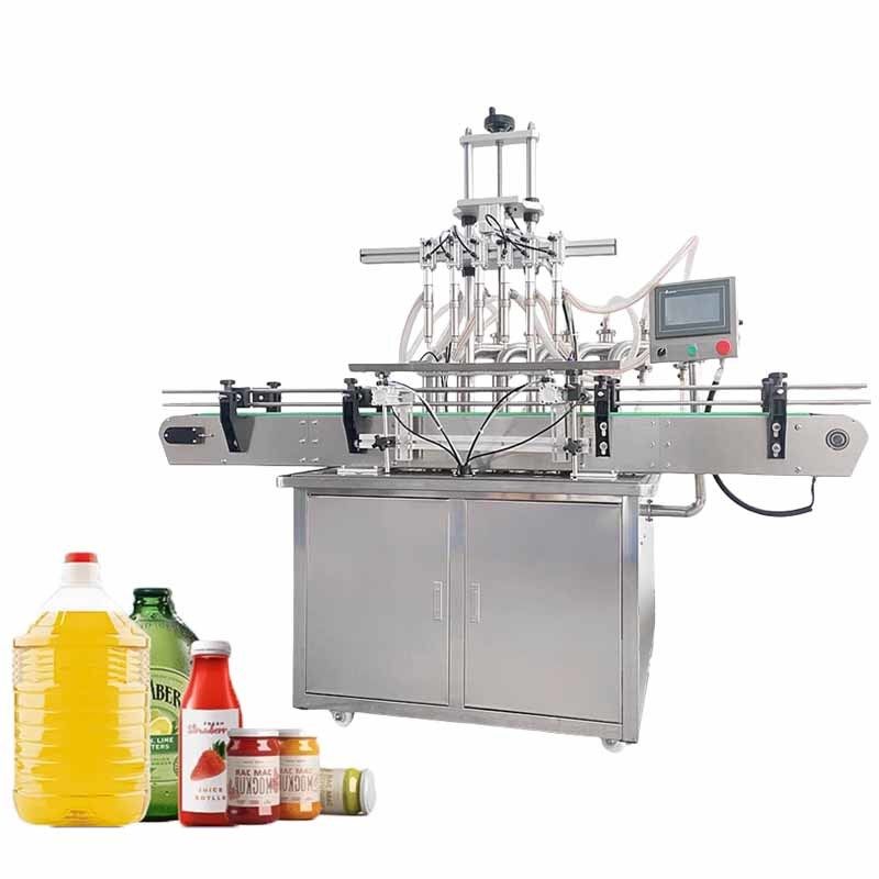 Đường dây sản xuất lấp đầy chất lỏng tự động Đường dây sản xuất lấp đầy chất lỏng chai nhỏ tự động Máy đóng và dán nhãn