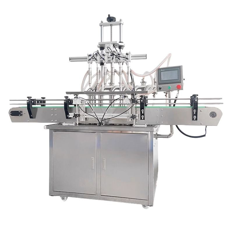 Đường dây sản xuất lấp đầy chất lỏng tự động Đường dây sản xuất lấp đầy chất lỏng chai nhỏ tự động Máy đóng và dán nhãn