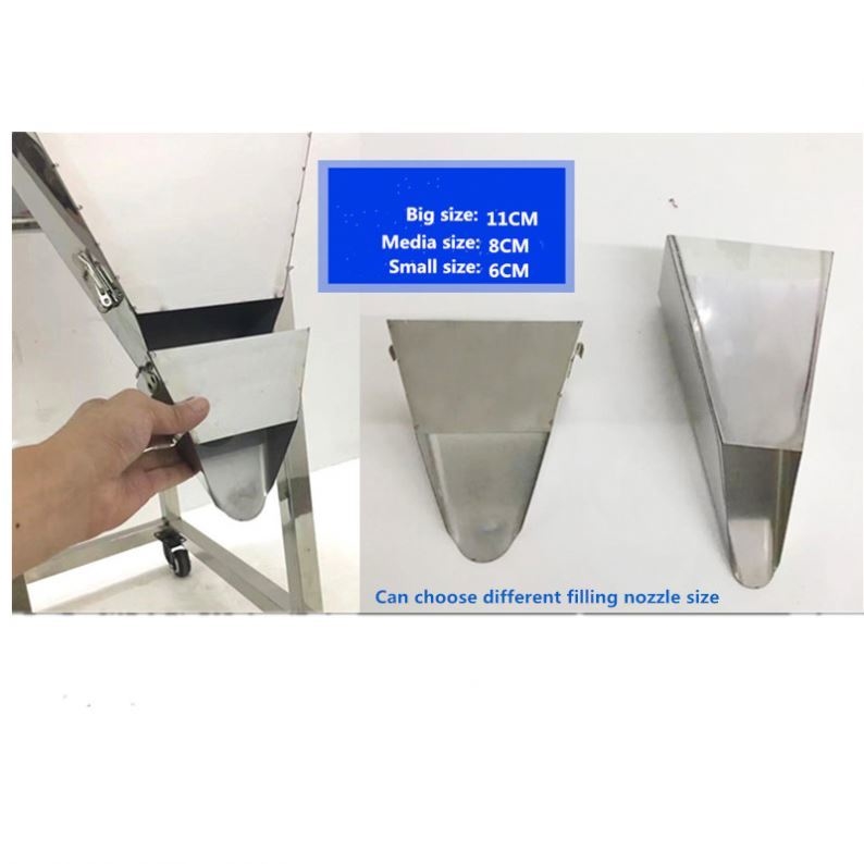 Máy nạp hạt / bột / gạo / cà phê / gia vị bán tự động chất lượng cao 100-3000g với kênh lớn
