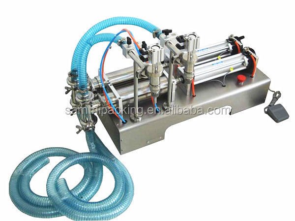 2 Máy lấp chất lỏng với đầu bấm Máy lấp chất lỏng bán tự động / bàn