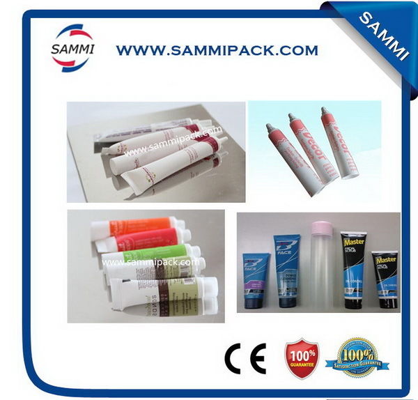 Máy hàn ống siêu âm tiết kiệm/ Máy hàn ống mềm nhựa tùy chỉnh cho mỹ phẩm, thực phẩm có dao cắt