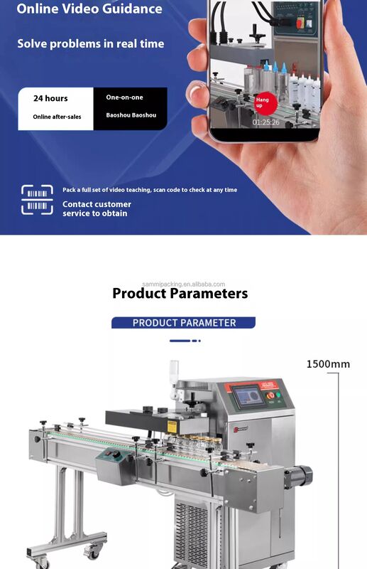 Máy hàn kín cảm ứng nắp nhôm bằng màng nhôm cho chai, lọ, hũ thủy tinh, nhựa bán tự động hiệu quả cao