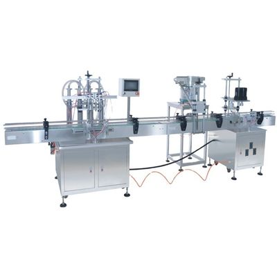 4/ 6 Đầu Máy chứa chất lỏng chai tự động Khóa và dán nhãn Capacity 3000BPH