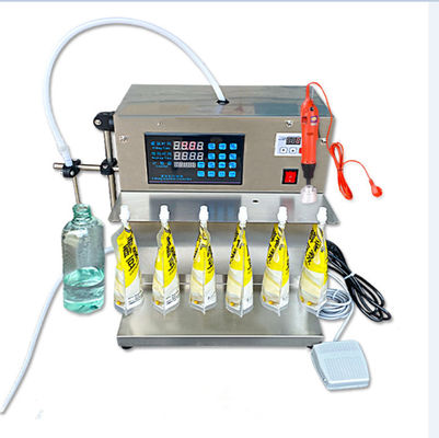 Máy nạp chất lỏng Sput Bag tùy chỉnh, loại bàn 100ml 8 đầu Máy nạp chất lỏng