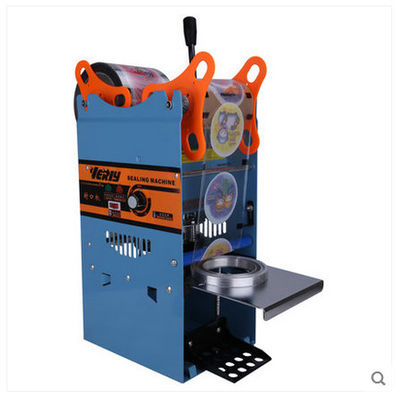 WY-802D Máy niêm phong cốc bán tự động cho trà bong bóng nước trái cây