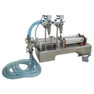 100-1000ml Máy nạp piston chất lỏng khí nén Đầu kép để lấp dầu