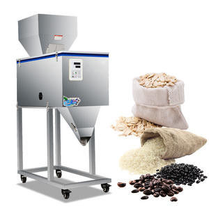 100-2500g Máy đóng gói hạt / bột / gạo / cà phê / gia vị bán tự động với thùng lớn