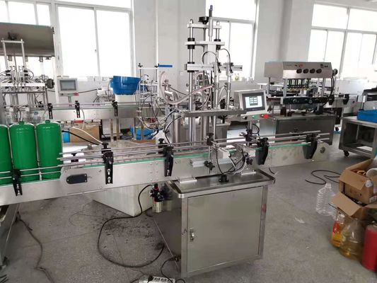 Máy đóng chai chất lỏng và máy dán nhãn tự động
