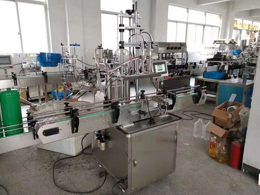 Máy bơm tự động để lấp đầy nắp và dán nhãn