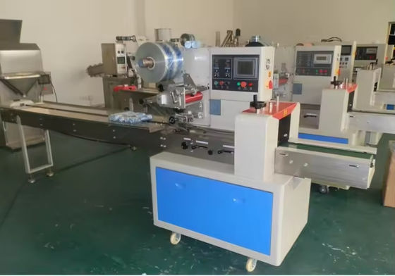 Máy đóng gói gói tự động theo dòng chảy theo chiều ngang Ice Cream Lolly Popsicle Packaging Machine