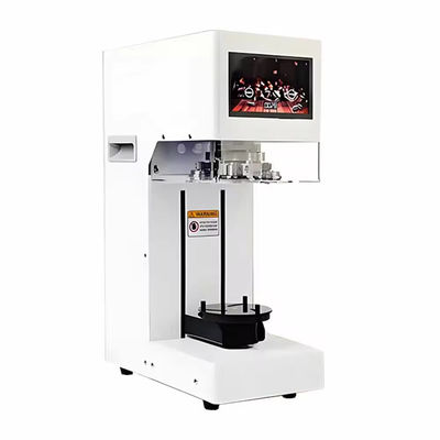 Công nghiệp thực phẩm đóng hộp đồ ăn nhẹ giấy trà Tin Can Lid Seamer Máy niêm phong