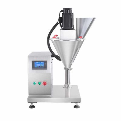 Máy đổ bột khô bán tự động túi chai sữa mỹ phẩm chất hóa học bột cân đo liều lượng Máy đổ bột
