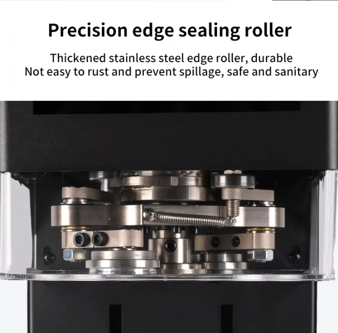 Máy niêm phong điện cho hoạt động dễ dàng của công nghiệp đồ ăn đóng hộp đồ ăn nhẹ giấy trà Tin Can lid 5