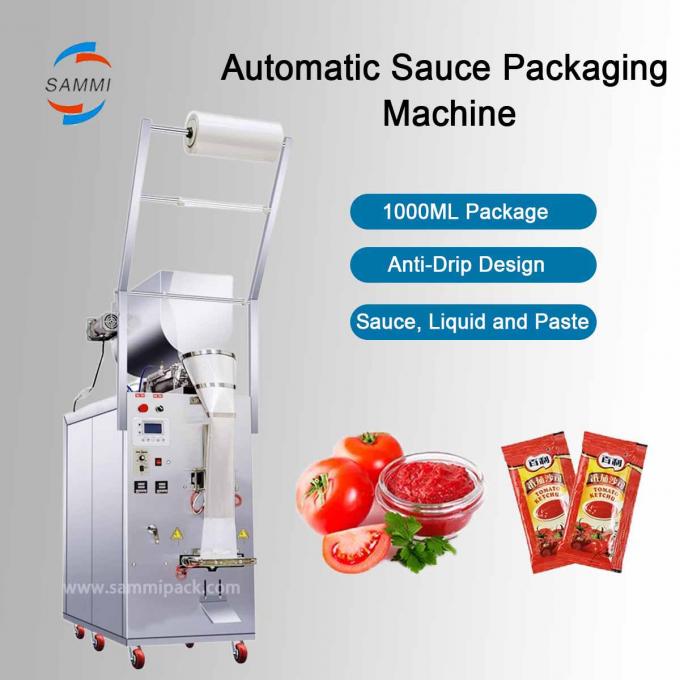 Máy đóng gói túi nhiều chức năng tự động Tomato paste Ketchup lỏng Paste Sachet 0