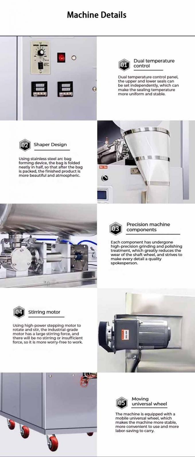 Máy đóng gói túi nhiều chức năng tự động Tomato paste Ketchup lỏng Paste Sachet 5