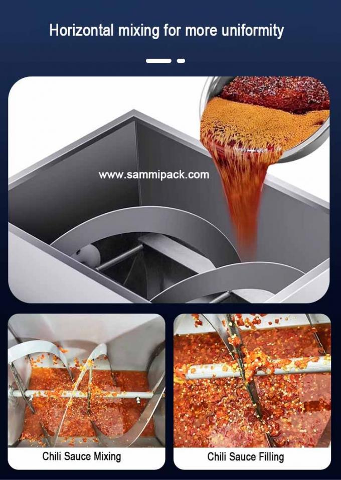 Máy đóng gói túi nhiều chức năng tự động Tomato paste Ketchup lỏng Paste Sachet 6