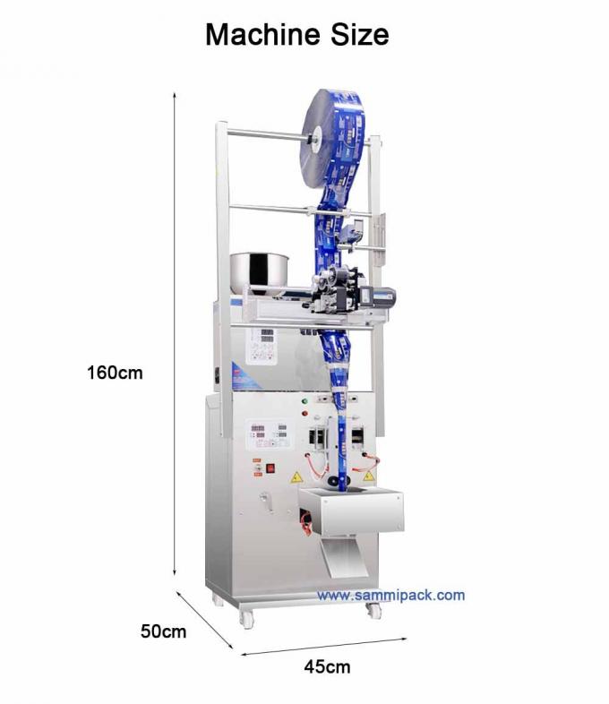 120.000 Kg đơn trọng lượng tổng giấy vật liệu đóng gói trà bột máy đóng gói với Hot Stamp Coder 3