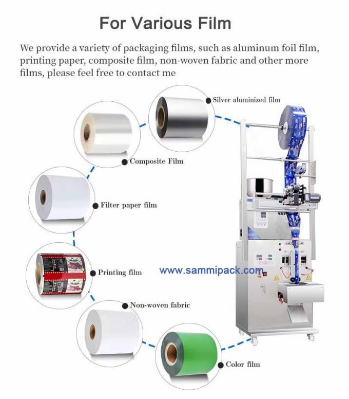 120.000 Kg đơn trọng lượng tổng giấy vật liệu đóng gói trà bột máy đóng gói với Hot Stamp Coder 2
