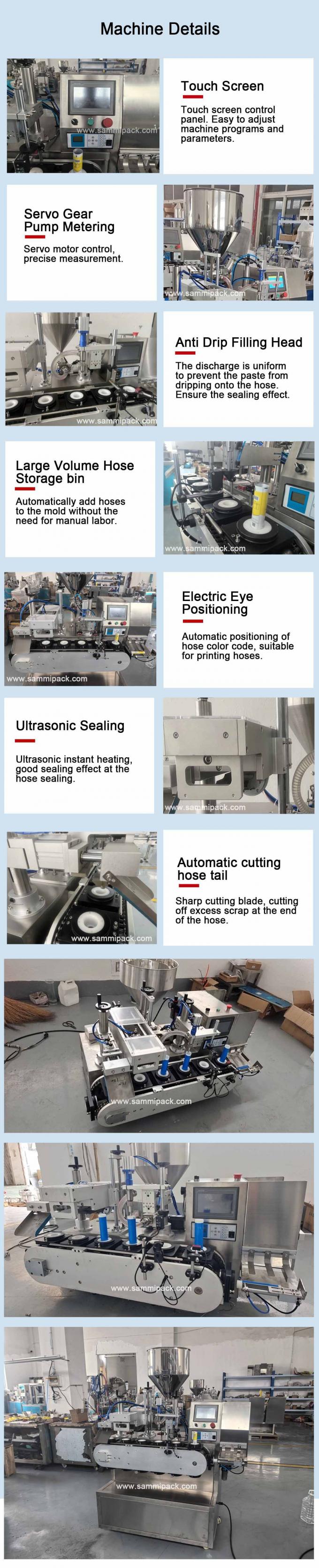 Máy niêm phong ống nhựa Máy nén dầu gội Máy nén kem đánh răng Kem tay Máy niêm phong 4