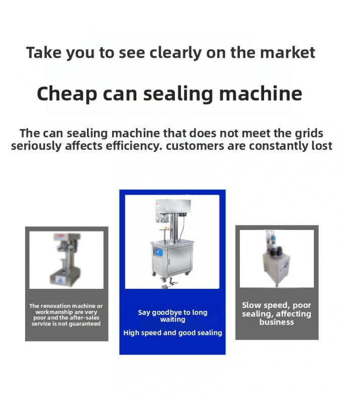 Máy niêm phong hộp xốp dọc bán tự động thương mại cho hộp nhôm 3